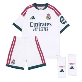 Fotbalové Dres Real Madrid Kylian Mbappe #10 Dětské Domácí 2026-27 Krátký Rukáv (+ trenýrky)